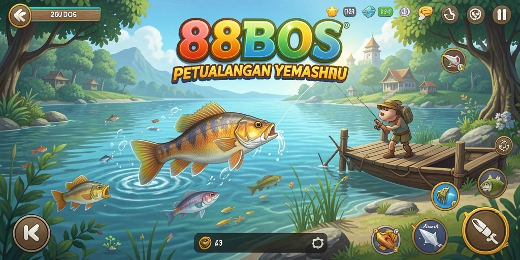 Gameplay 88BOS yang menantang dengan beragam lokasi memancing.