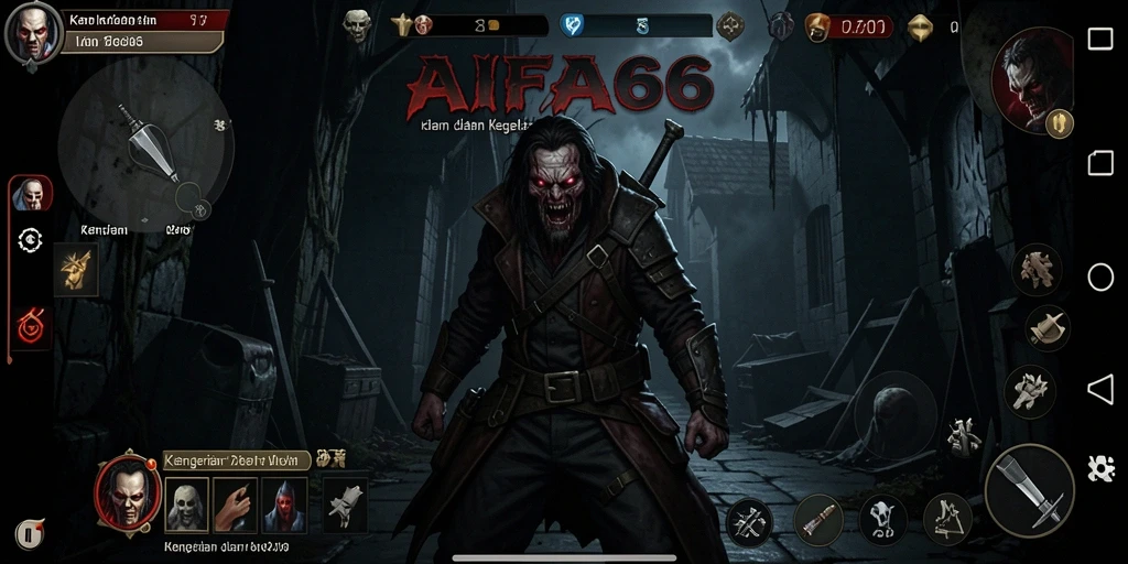 Gameplay seru dan menegangkan AIFA66 dalam suasana horor.