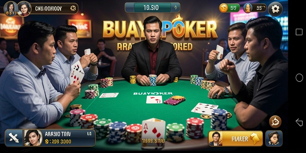 Gameplay BUAYAPOKER yang penuh aksi dan strategi menawan.