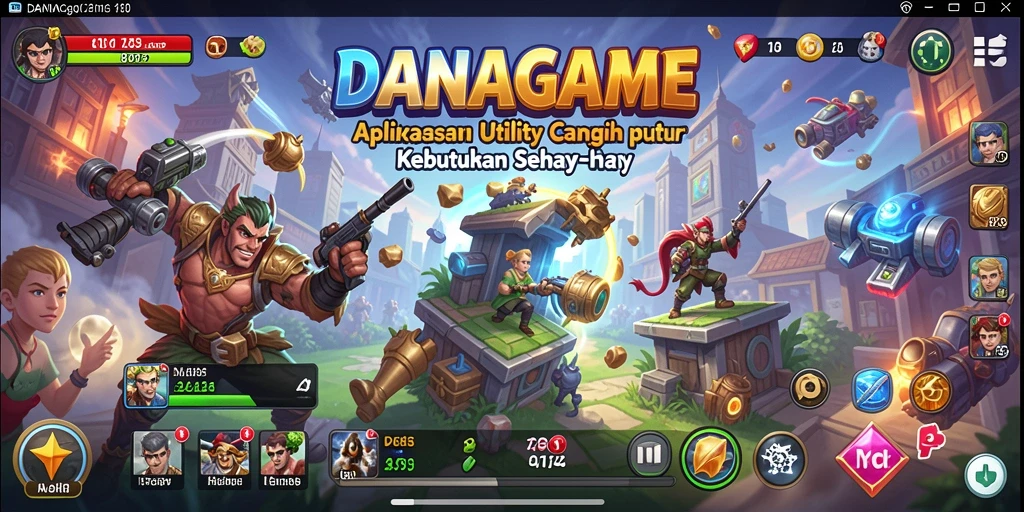 Tampilan utama DANAGAME yang modern dan intuitif.