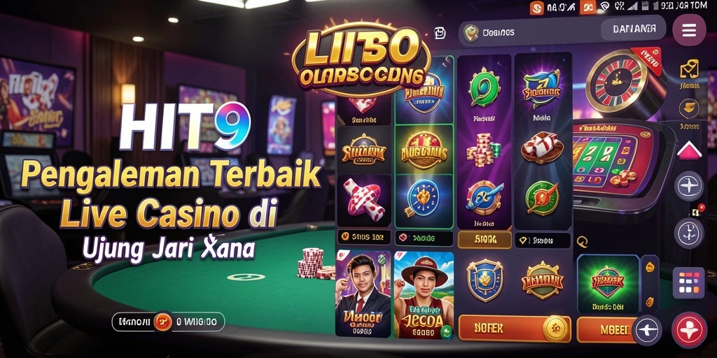 Screenshot gameplay Live Casino yang mengasyikkan di HIT9.