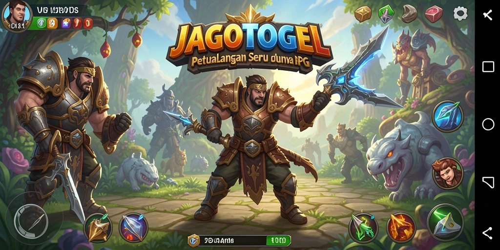 Screenshot gameplay JAGOTOGEL menunjukkan aksi seru dalam dunia RPG.