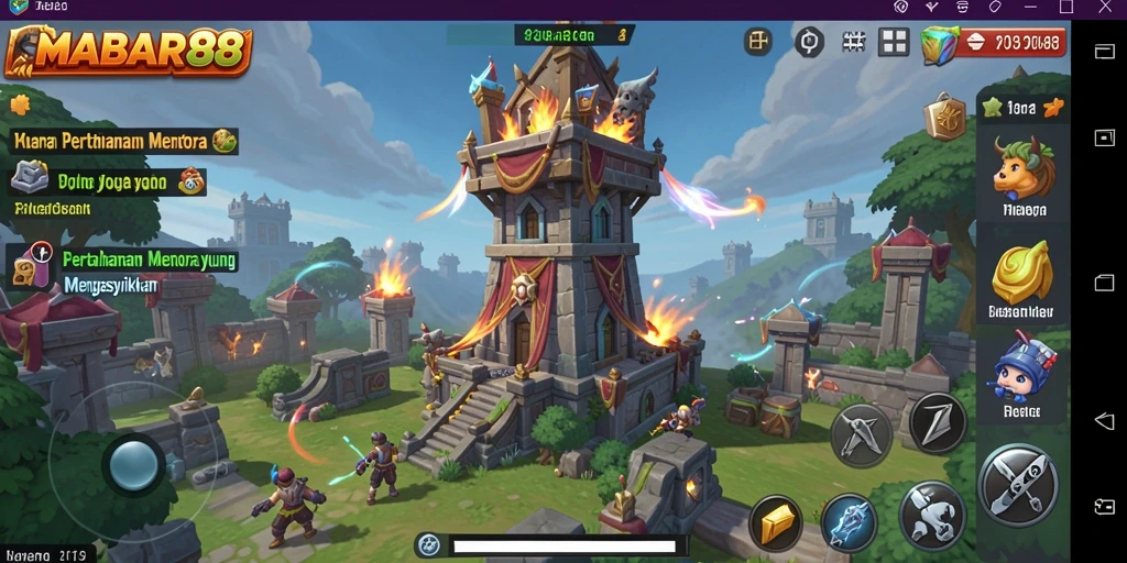 Tampilan mengasyikkan dari gameplay MABAR88 yang penuh strategi.