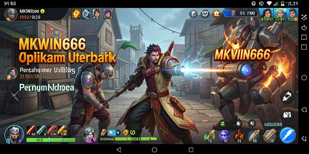 Tampilan antarmuka pengguna MKWIN666 yang intuitif dan modern.