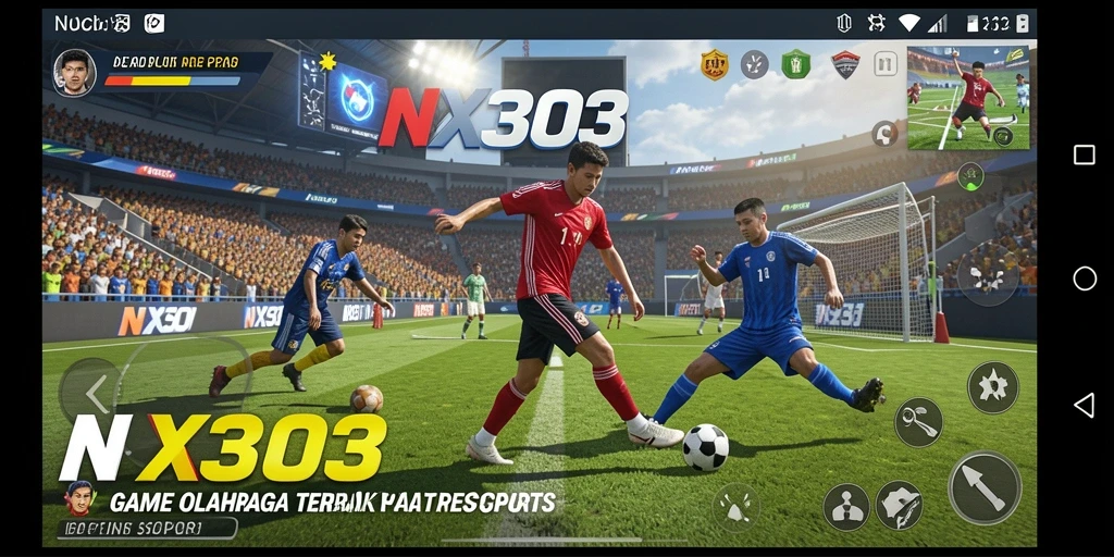 Screenshot NX303 menampilkan aksi seru dalam gameplay olahraga.