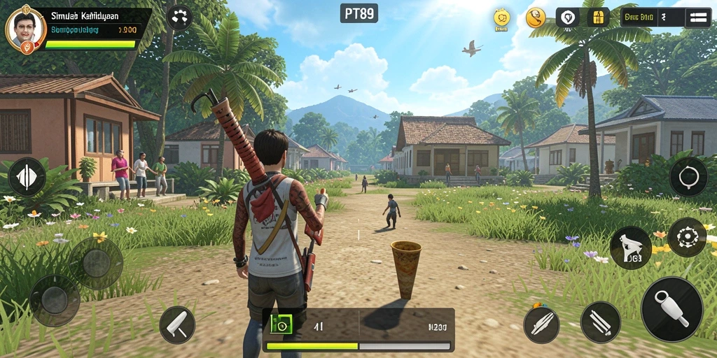 Gameplay seru PT89 dengan fitur simulasi kehidupan yang menarik.