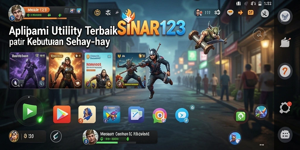 Tampilan antarmuka SINAR123 yang sederhana dan efektif untuk penggunaan sehari-hari.