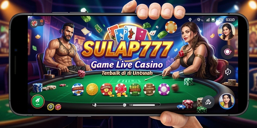 Tampilan gameplay SULAP777 dalam sesi Live Casino yang mendebarkan.