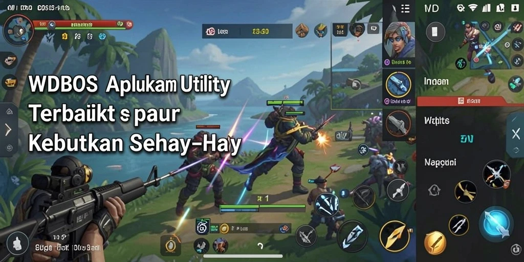 Screenshot utama WDBOS menunjukkan antarmuka aplikasi Utility yang sederhana.